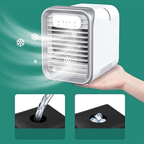 Amayyamnkt Соба за климатизери домашна канцеларија мини преносен климатик ладење навлажнетост на десктоп ладилник за воздух