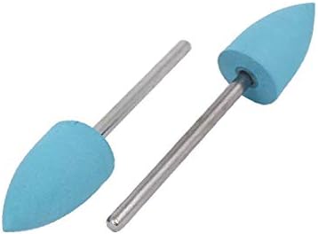 Душка за вежбање со 2,35мм дупчење 10мм силиконска глава со силицински полициски монтирана точка сина 2 парчиња (2,35мм Vástago 10mm
