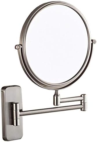 Lianxiao - огледало за шминка, преклопување на огледалото за бања со двојно еднострано 10x зголемена форма на козметичко суета огледало