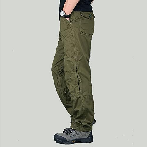 Панталони за мажи, машка еластична еластична половината товарни панталони за пешачење панталони тренингот џогери тенок фит панталони
