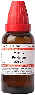 Д -р Вилмар Швабе Индија Трилиум нишало разредување 200 CH шише од 30 ml разредување
