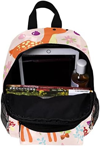 Vbfofbv лаптоп ранец, елегантен ранец за патувања, обични дневни пакувања рамената торба за мажи, розови цртани филмови елени цветни