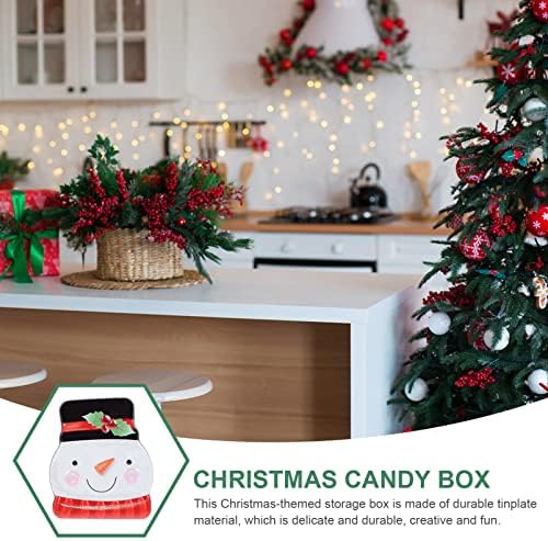 Неродеко 1пц Креативна Божиќна Кутија За Бонбони Чоколадна Кутија За Чување Колачиња Десктоп Декор
