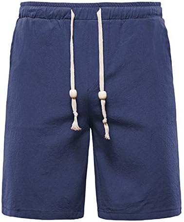 Shinsујорк, шорцеви за мажи, обични удобни атлетски шорцеви шорцеви за тренингот со џебови со џебови еластична половината