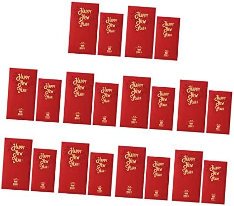 ВАЛИКЛУД 20 парчиња Црвен Плик Црвени Чанти За Подароци Роденденски Црвени Пликови Пролетен Фестивал Украси За Подароци Црвени Кинески Новогодишни