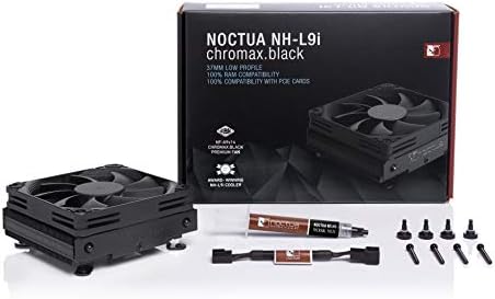 Ноктуа НХ-Л9и хромакс.црна, Премија Низок Профил Процесорот Кулер За Интел LGA1200 &засилувач; LGA115x