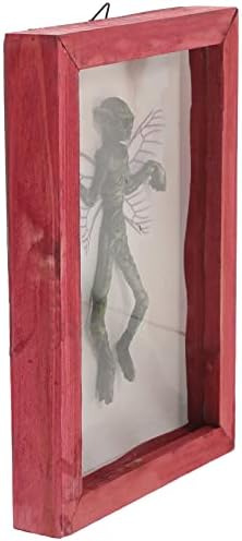 Toyvian Мистериозен примерок од духови Фото рамка Дрво Рамки за слики Мумифицирана самовила гаден мумифициран украсете туѓи вонземски рамка