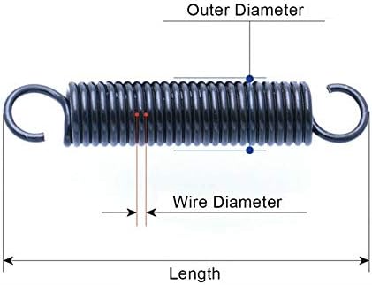 Хардвер пролетен притисок пролетен дијаметар на жицата челик 0.