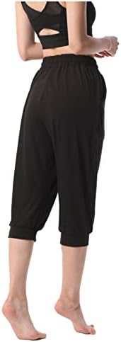 Баихето јога удобни дневни панталони за жени џогери лабави џемпери обични панталони со џебови