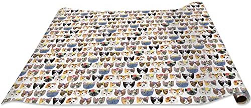Џилсон Робертс 6 Ролна-Брои Премиум Подарок Заврши Достапни во 16 Дизајни, Мачиња Мачки