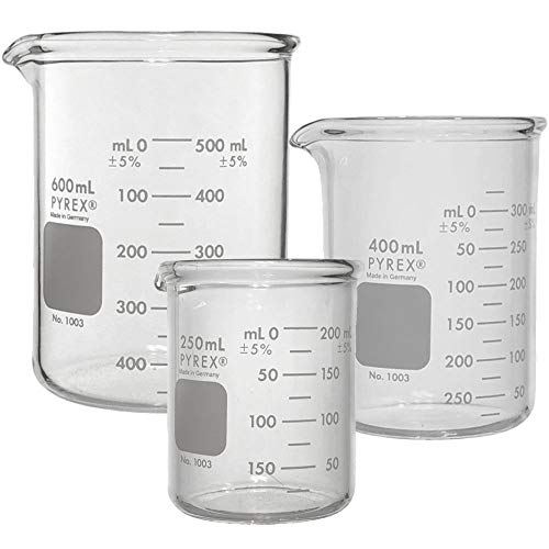 Тешки, Стаклени Чаши, Грифин Ниска Форма - 3 Големини-250, 400 и 600мл