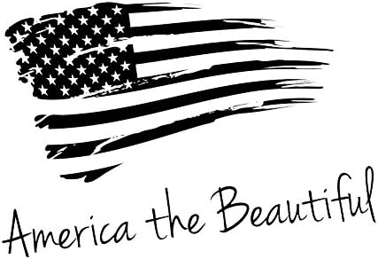 Патриотска Америка прекрасната американска знаме 6 винил налепница за налепници