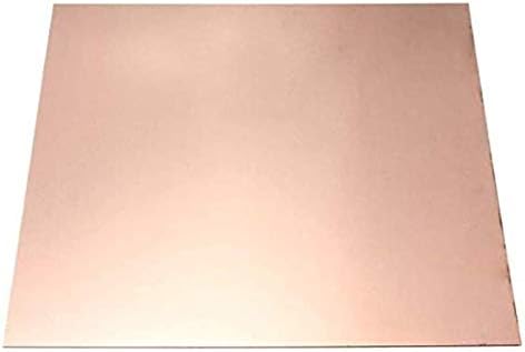 Havefun метална бакарна фолија бакарна фолија бакарна лимска плоча ремен исечен работен материјал ролни- општа употреба DIY изведувачи 300 * 300мм месинг плоча