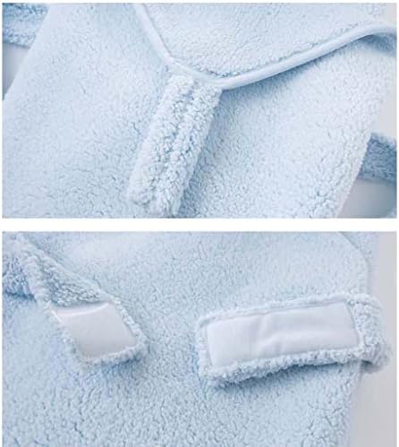 Зимски бебиња ватенка ќебиња, слатки завиткувања од новороденче кои примаат торба за спиење со качулка, бебе ќебе за 0-12 месеци момчиња
