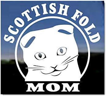 Шкотска преклопена мама ~ шкотска преклопена мачка винил прозорец