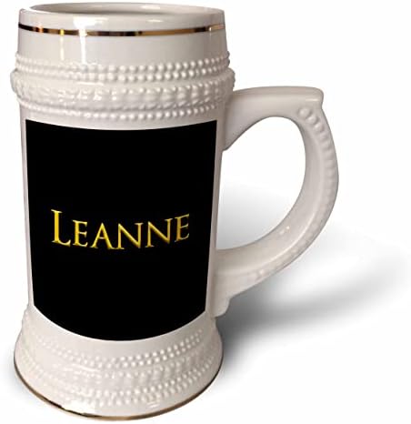 3drose Leanne популарна жена име Во Америка. Жолта на црно. - 22оз Штајн Кригла
