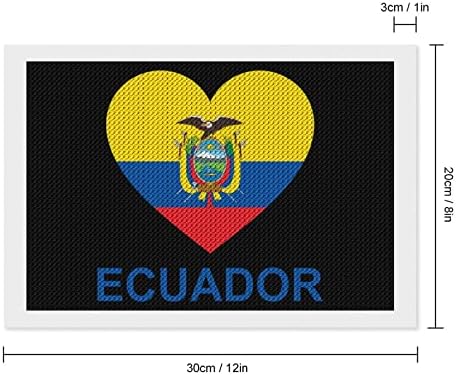 Loveубов Еквадор дијамантски комплети за сликање 5d DIY целосна вежба Rhinestone Arts Wallиден декор за возрасни 8 x12