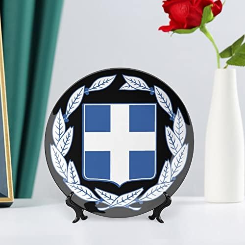 Грција Национален амблем Смешна коска Кина Декоративна чинија Керамички плочи занает со приказ за украси за домашна канцеларија