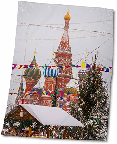 3drose Москва дигитална уметност - украсен црвен плоштад на Бадник - крпи