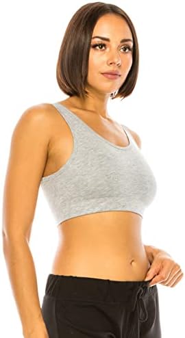 Резервоар за спортски градник на Reneseille Woman - без ракави без подлога со двојни слоеви на активна јога што работи тренингот исечен основно