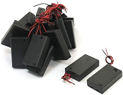 Прекинувач за вклучување/исклучување на X-Dree 20pcs Црна 3 x AAA 1.5V кутија за складирање на батерии (20 парчиња интер-преносен