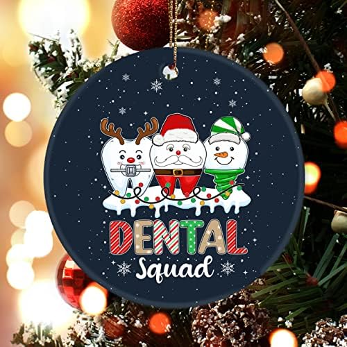 Персонализиран украс на стоматолошки состав, украс на стоматолог, Божиќен украс, подарок за стоматолог, стоматолошки украс 0LG5 1