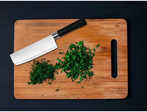 Нож за зеленчук од зеленчук од 7 -инчен месо од не'рѓосувачки челик, нож за готвач -Професионален квалитетен прибор за јадење, повеќенаменска