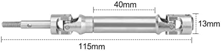 Челична ECX232000 вратило за задната погон за ECX 1/10 Ruckus 2WD DriveShaft Coaruit Tortic Amp Mt DB 1/10 Brutus Monster Truck