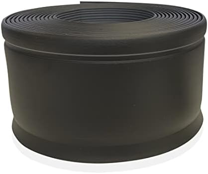 Pro flex црна винил wallидна основа ултра дебела, 4-1/4 инчи x 100 ft не залепена wallидна база Трим трајно и флексибилно - лесно инсталирајте