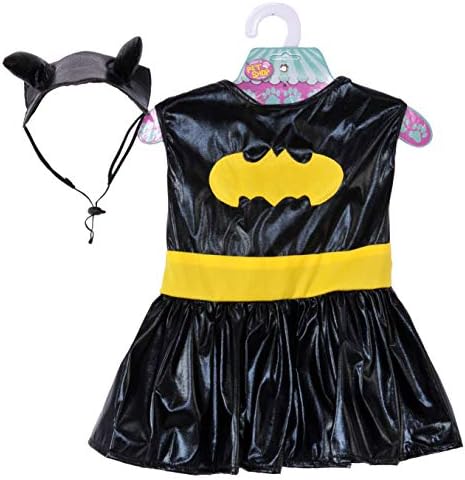 Руби унисекс за возрасни DC Heroes and Villains Collection Collection Collection Collection Collection, Batgirl Party Goods, Black/Grey, XL вратот