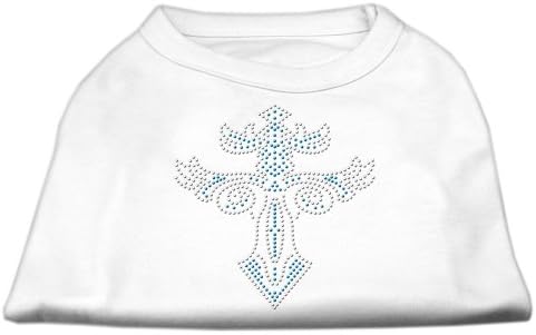 Крст со крст на воинот, кошула со кучиња бела xl