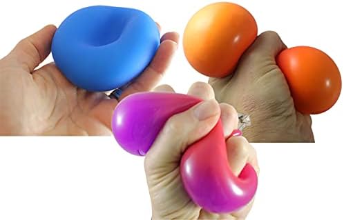 3 различни меки различни топки за стискање - DOH, промена на бојата и крем за бричење крем - ултра магливо и обликувано тесто за релаксирачки