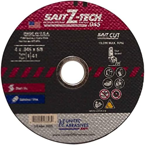 SAIT 23323 4X.045X5/8 SAIT Z-Tech Метал/Не'рѓосувачки челик сечење тркало