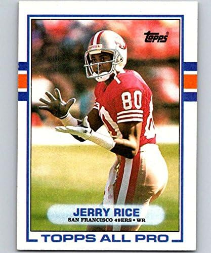 1989 Топпс 7 Jerryери Рајс 49ers NFL фудбалска картичка NM-MT