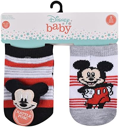 Мики Маус бебе-момчиња мулти-пакувани квартални чорапи