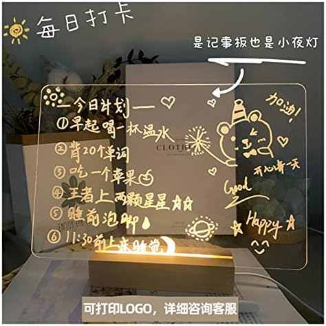 Лумелан ноќни светла Белешка Креативна LED ноќна светлина УСБ -пораки Одбор за одмор со пенкало подарок за деца Девојка за декорација