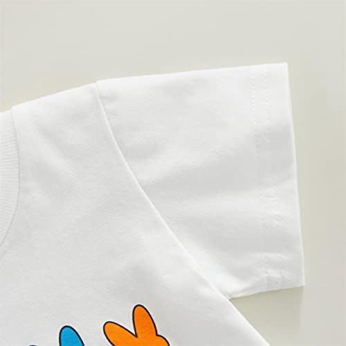 Fybitbo 2pcs Бебе момчиња летни облеки поставува симпатични букви печатете ги резервоарите без ракави маица+палто шорцеви облеки