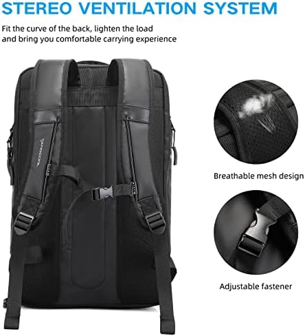 Танкорл лаптоп ранец за мажи со преграда за чевли, 17 -инчни деловни ранци обичен дневен пакет за мажи жени