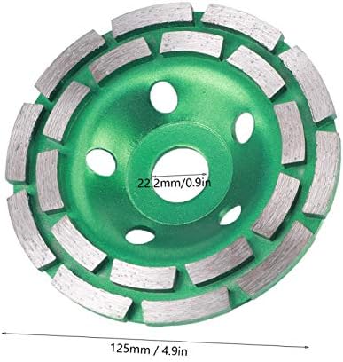 Дијаманти мелење тркало со двојно ред, алатка за полирање на диск за бетонски мермер од мермер 125x22.2mm