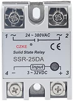 Kappde цврста состојба реле SSR 10DA 25DA 40DA DC Control AC бела школка единечна фаза без пластично покритие 3-32V влез DC 24-380V