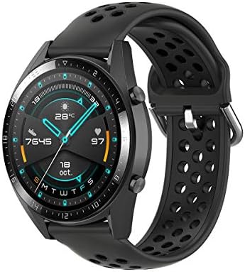 Коми компатибилен за Samsung Galaxy Watch 3 45mm/Galaxy Watch 46mm/Gear S3 Frontier/Classic Watch Band, 22 mm Брзо ослободување Мека силиконска