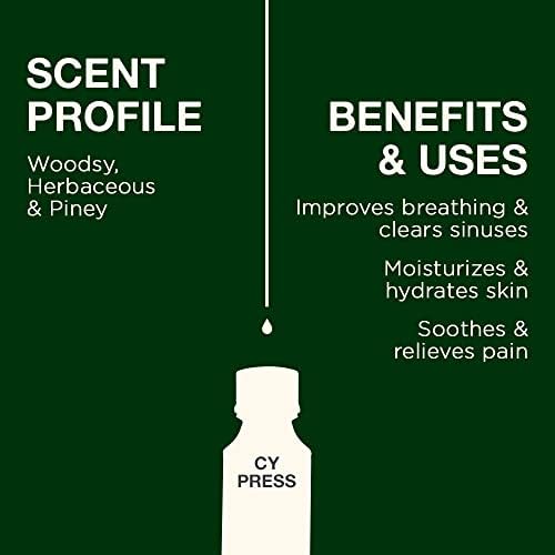 Есенцијално масло од кипарис за масло од гераниум за кожа и роза за сет на кожа - Сет на есенцијални масла од природна терапевтска оценка