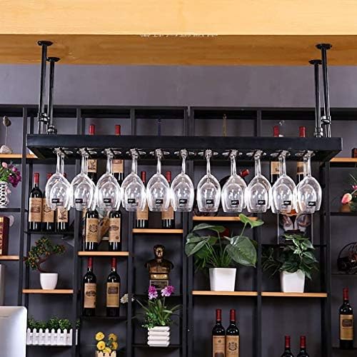 Решетката за вино во Dmuniz, виси решетката за чаши, креативно држач за чаша за вино, лесен за инсталирање на складирање/f/150 * 35см