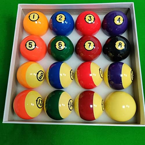 Xiulaiq 57,25мм топки со базен 16 парчиња целосен сет од 2 1/4inch Билијард базен за базени со топки додатоци