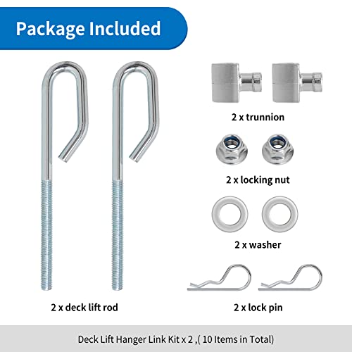 GX24864 GX21718 Deck Lift Hanger Hanger Rod Kit Fit for John Dee Re Mower - Deck Lift Bolt & Trunnion Постави за John De Re E130