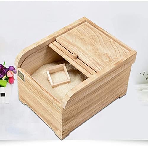 Кутија За Складирање Ориз За Складирање Храна СИЖИВУЏИЈА Со Капак, Кутија за Складирање Ориз Контејнер за Жито од 15 кг со Чаша За Мерење Ориз