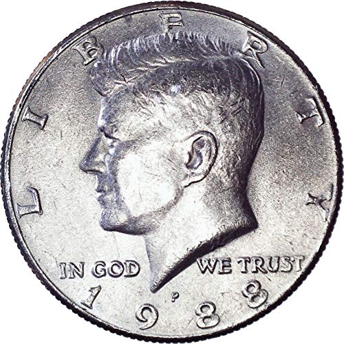 1988 година П Кенеди половина долар 50ц брилијантно нециркулирано
