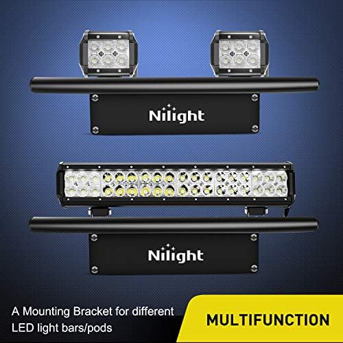 Nilight - 90021B LED светлосни ленти за монтирање на предните регистарски таблички држачи за држачи за држачи за регистарски таблички