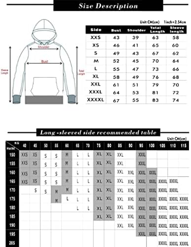 Bueuwe Holdies Print Anime Hood Sweatshirt Mase Casual Pullover Tracksuit со голем џеб за мажи/жени/тинејџери