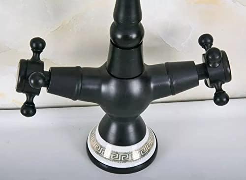 Црно масло ја нанесува бронзената керамичка база кујна влажна лента бања сад мијалник тапа единечна дупка вртливата миксер